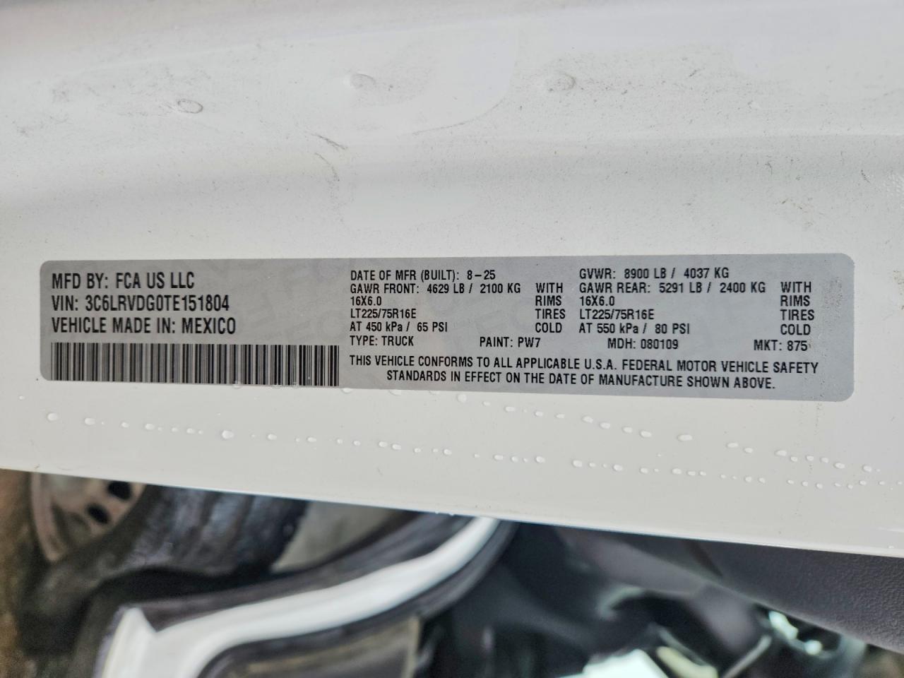 2026 RAM ProMaster 2500