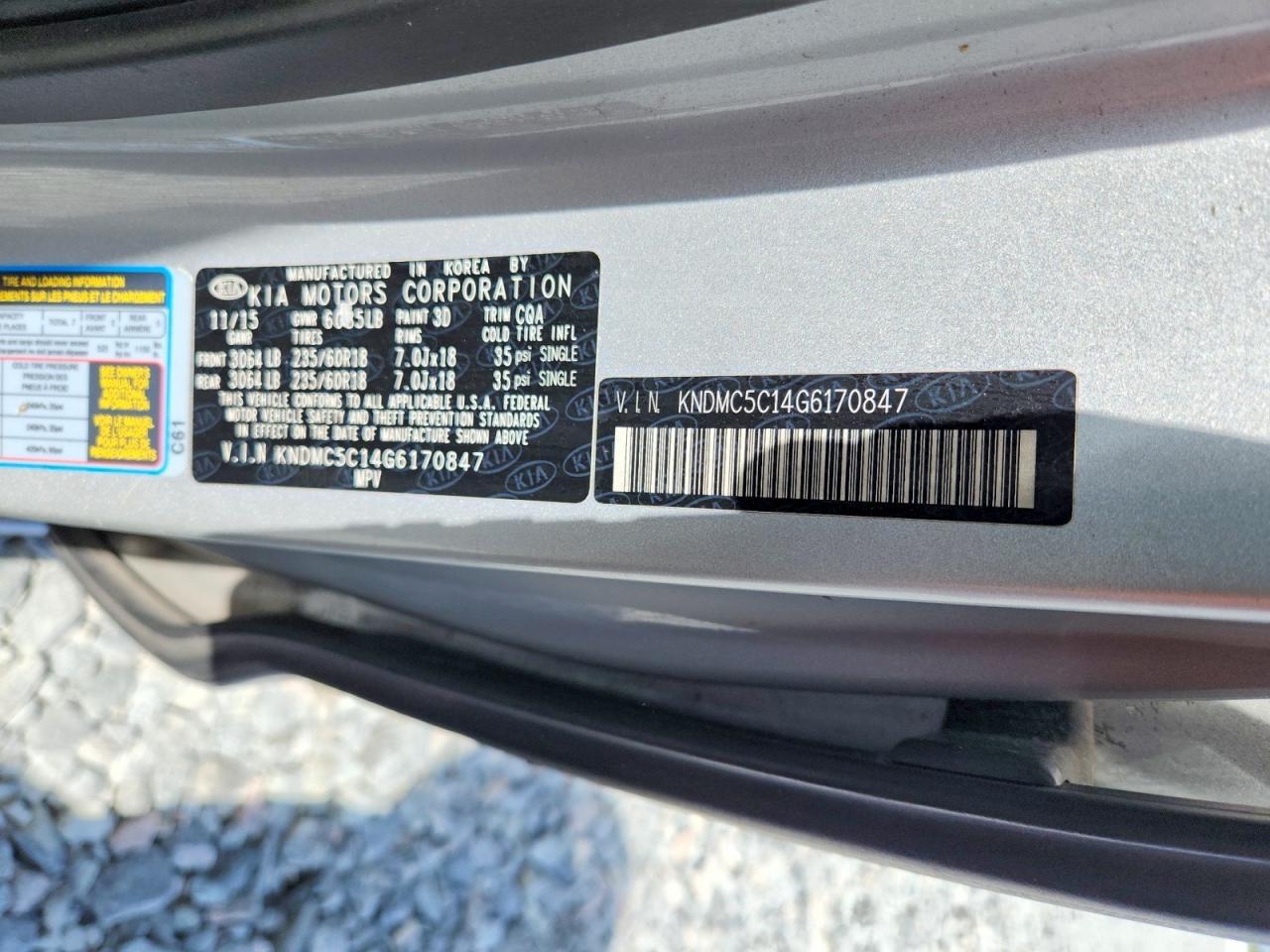 2016 KIA SEDONA