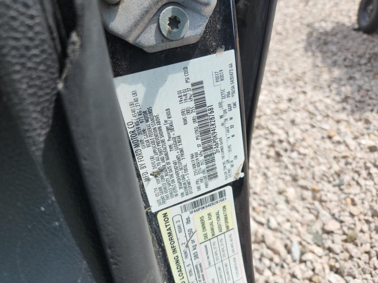 2014 FORD FUSION