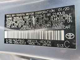 2020 TOYOTA COROLLA