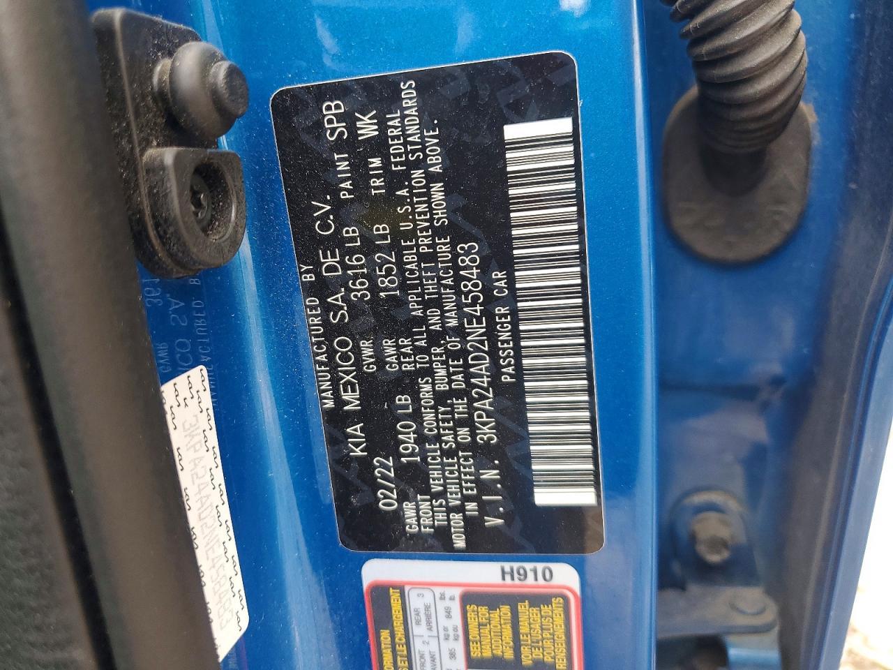 2022 KIA RIO