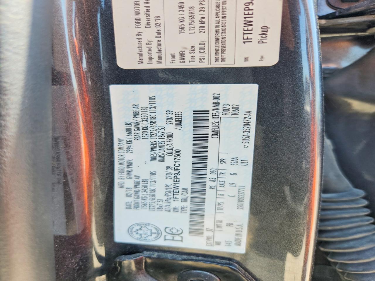2018 FORD F-150 Lightning