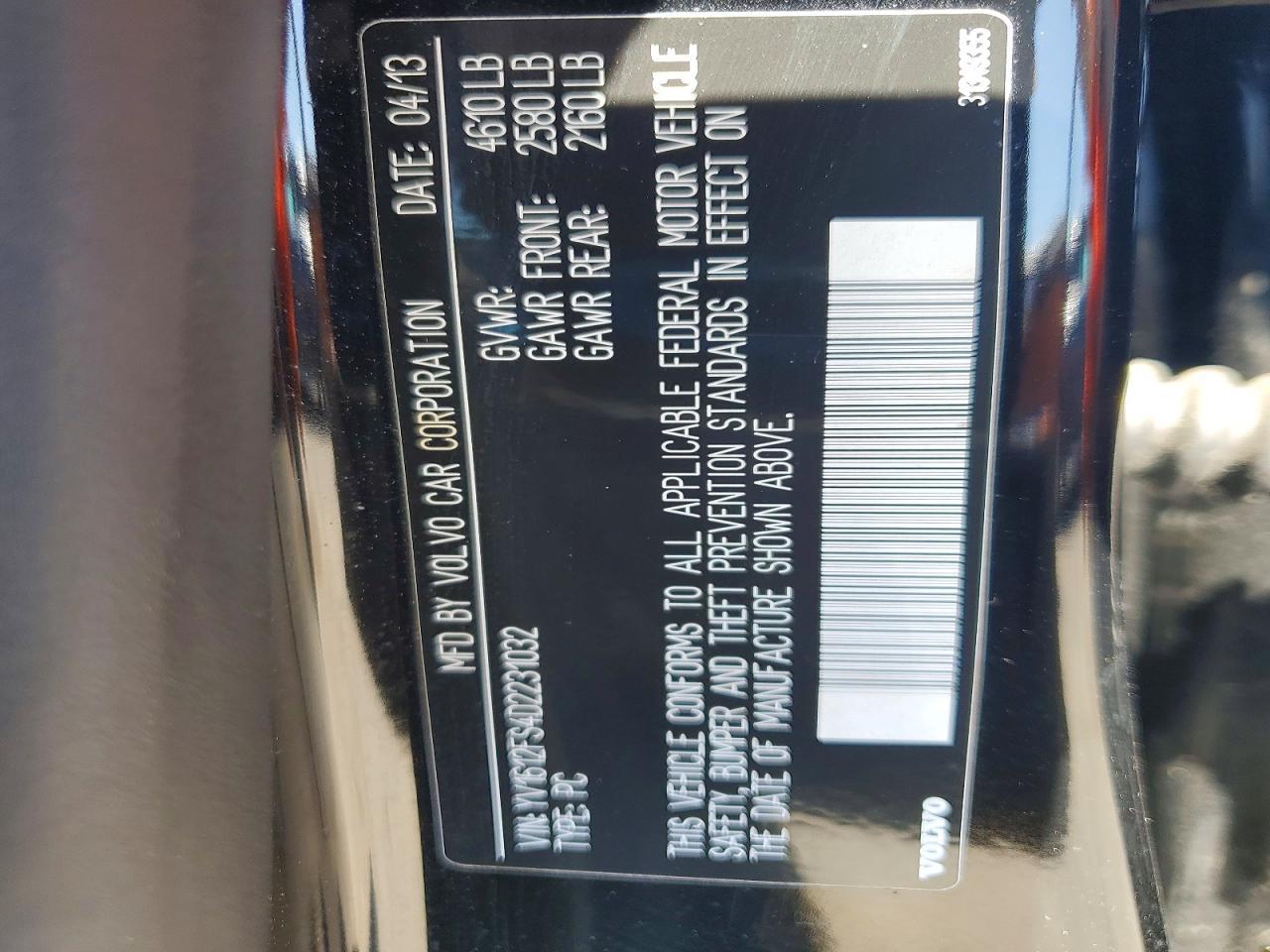2013 VOLVO S60