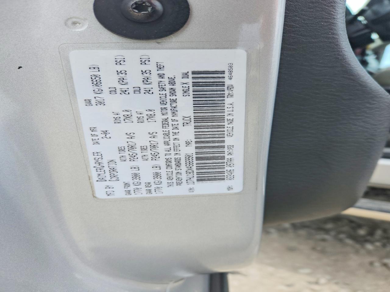 2004 DODGE RAM 1500
