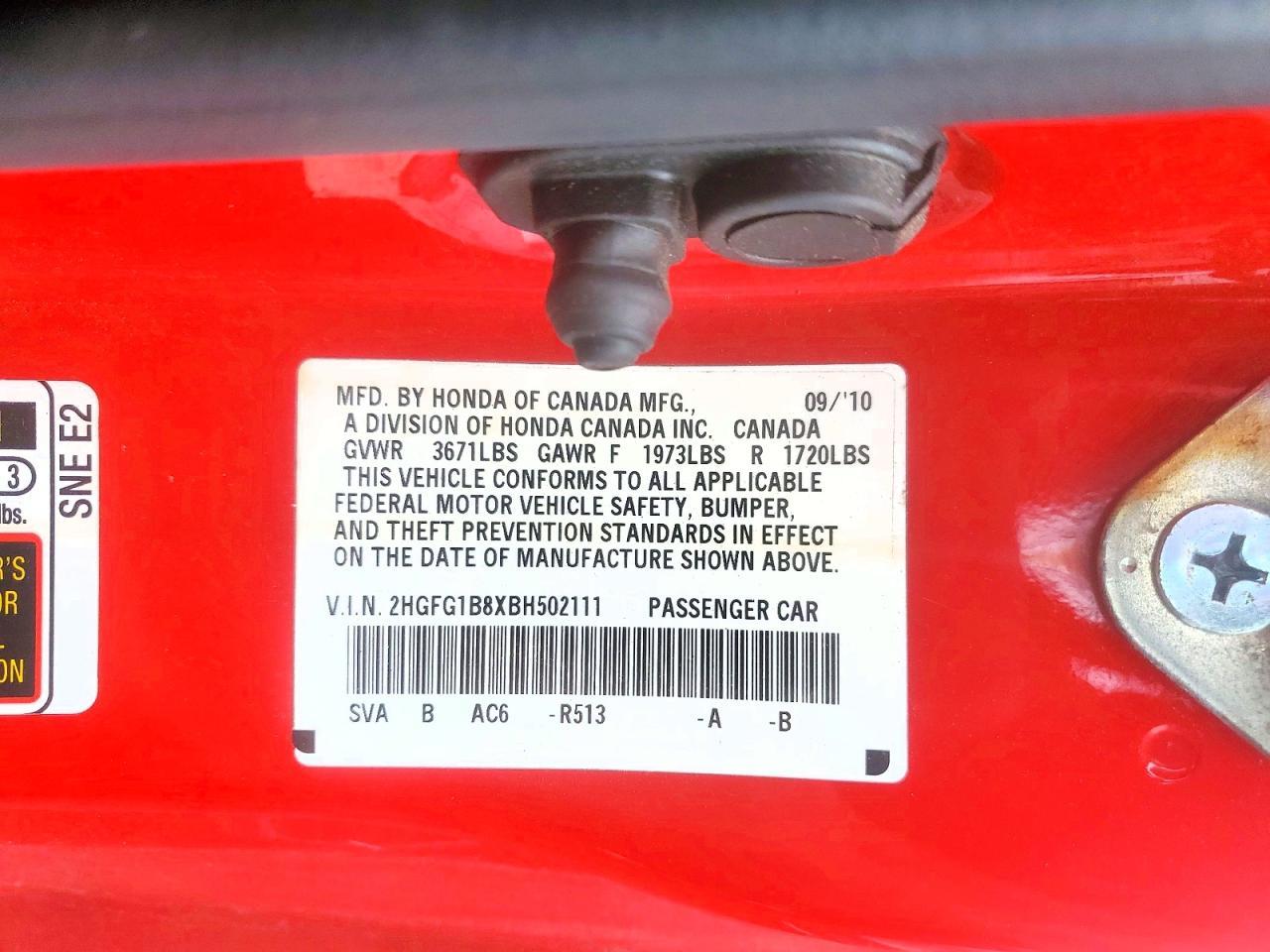 2011 HONDA CIVIC
