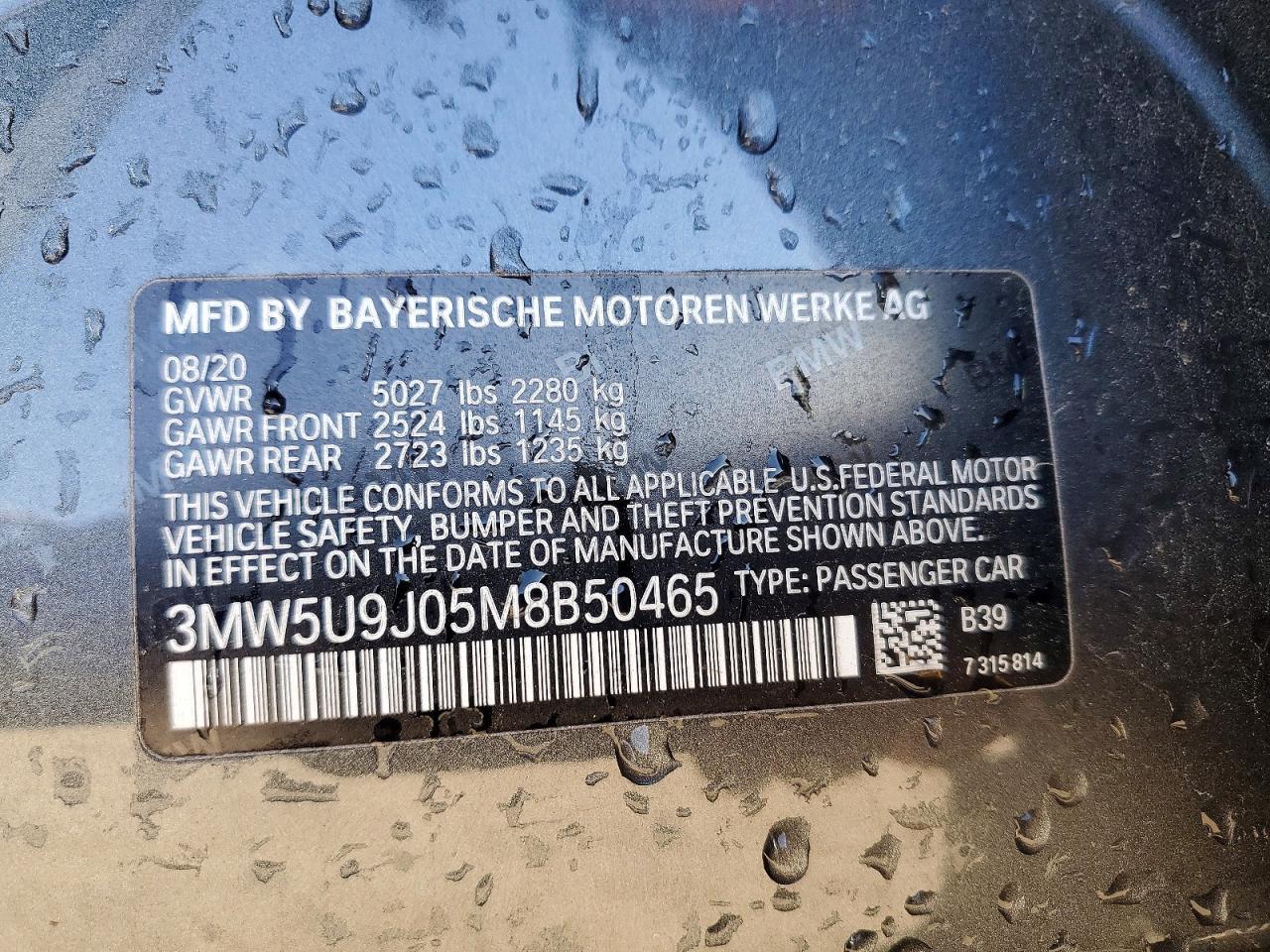 2021 BMW 5 series