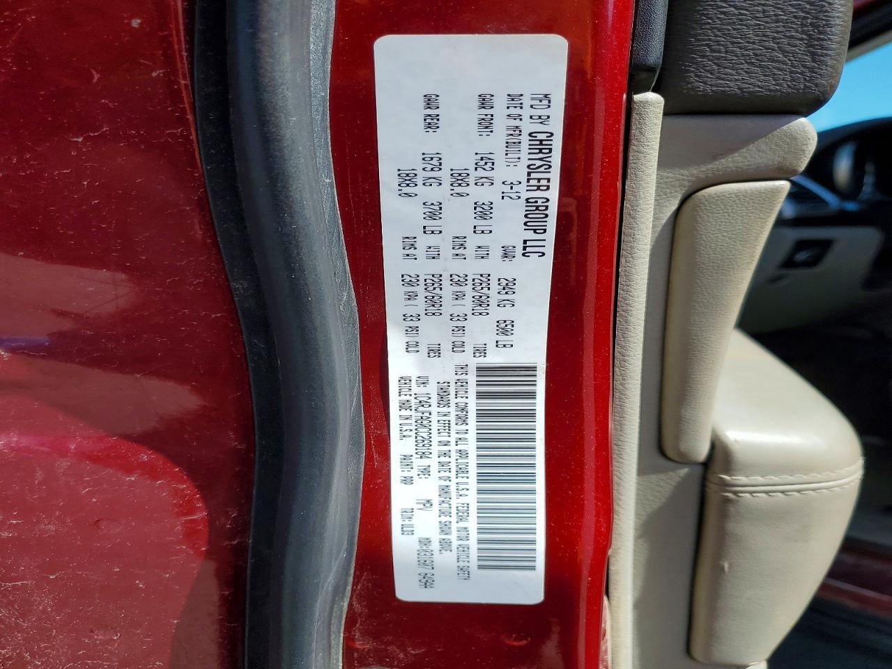 2012 JEEP Grand Cherokee