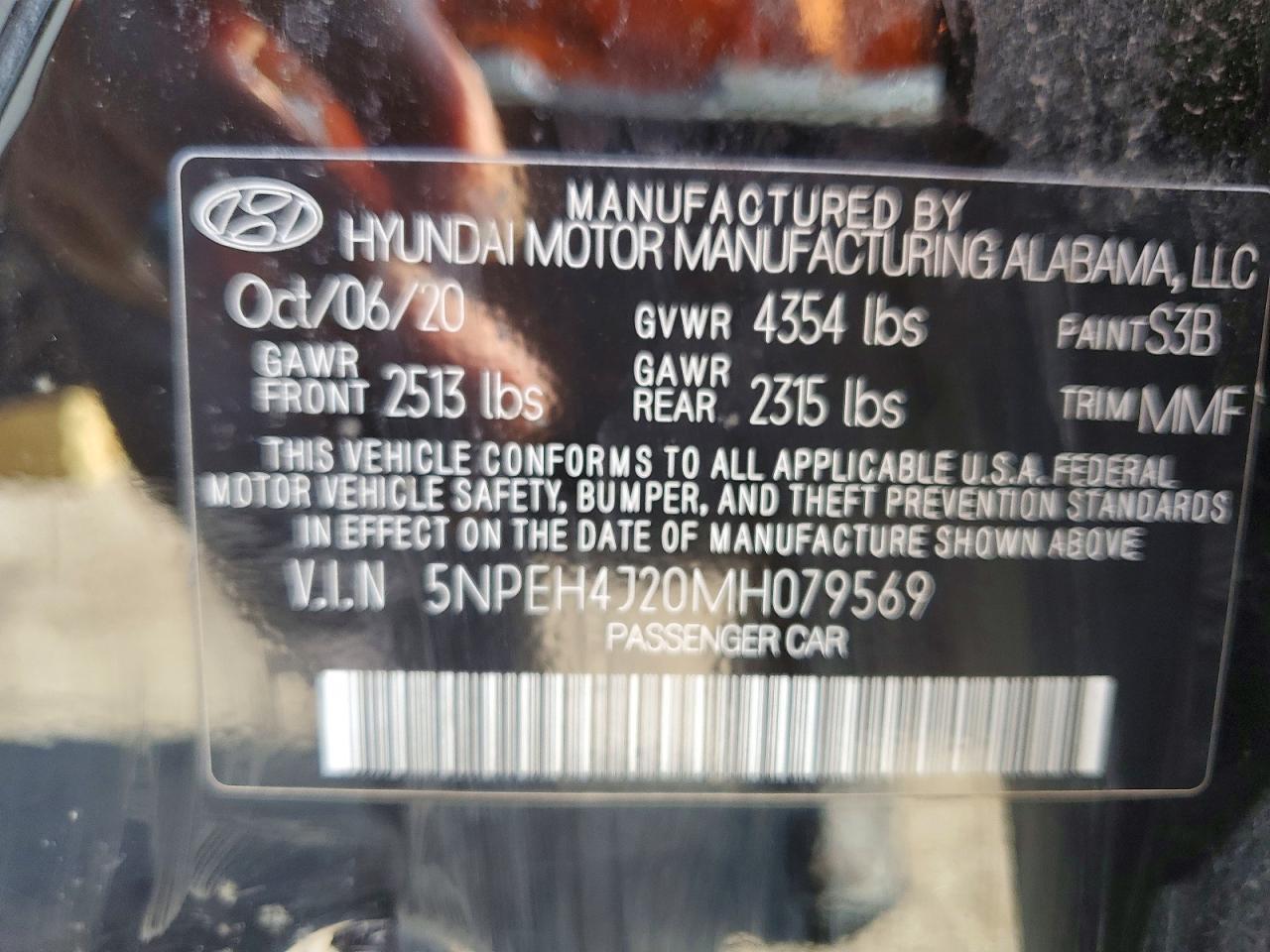2021 HYUNDAI SONATA