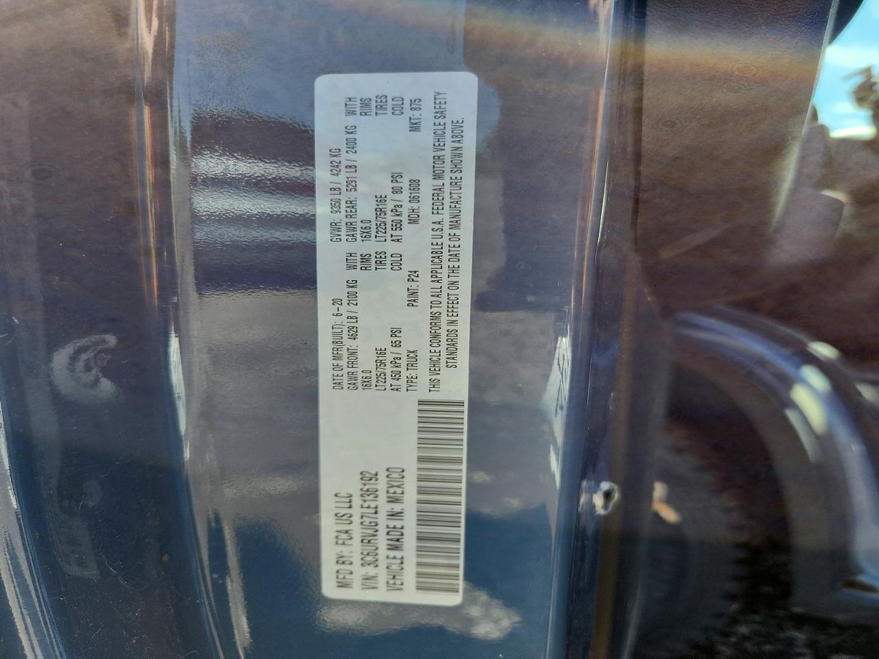 2020 RAM ProMaster 3500