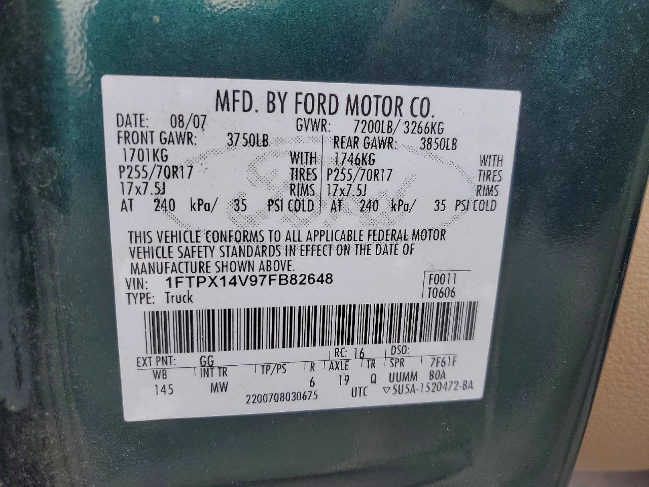 2007 FORD F-150 Lightning