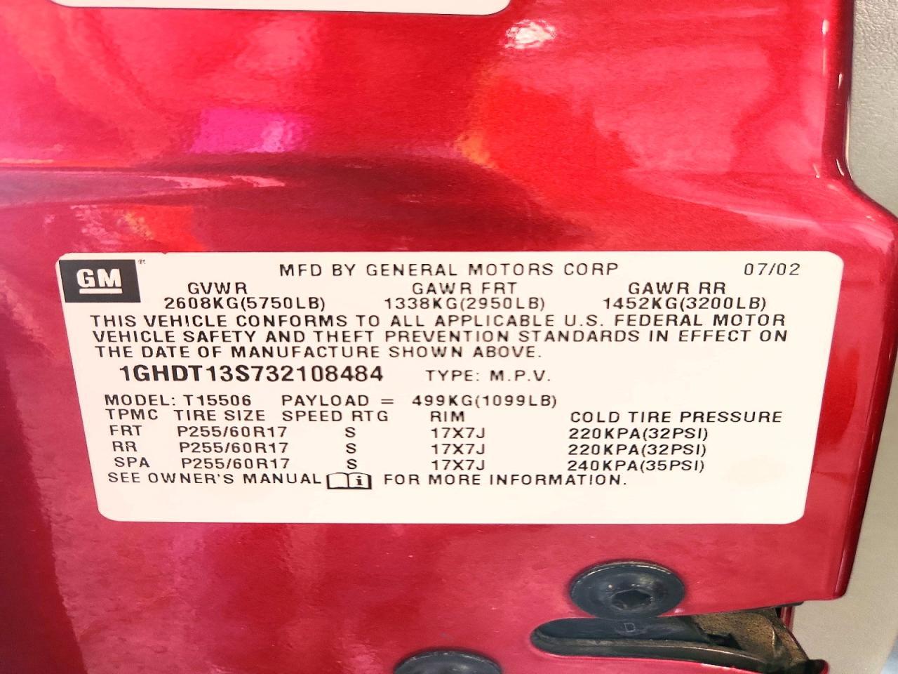 2003 OLDSMOBILE Bravada