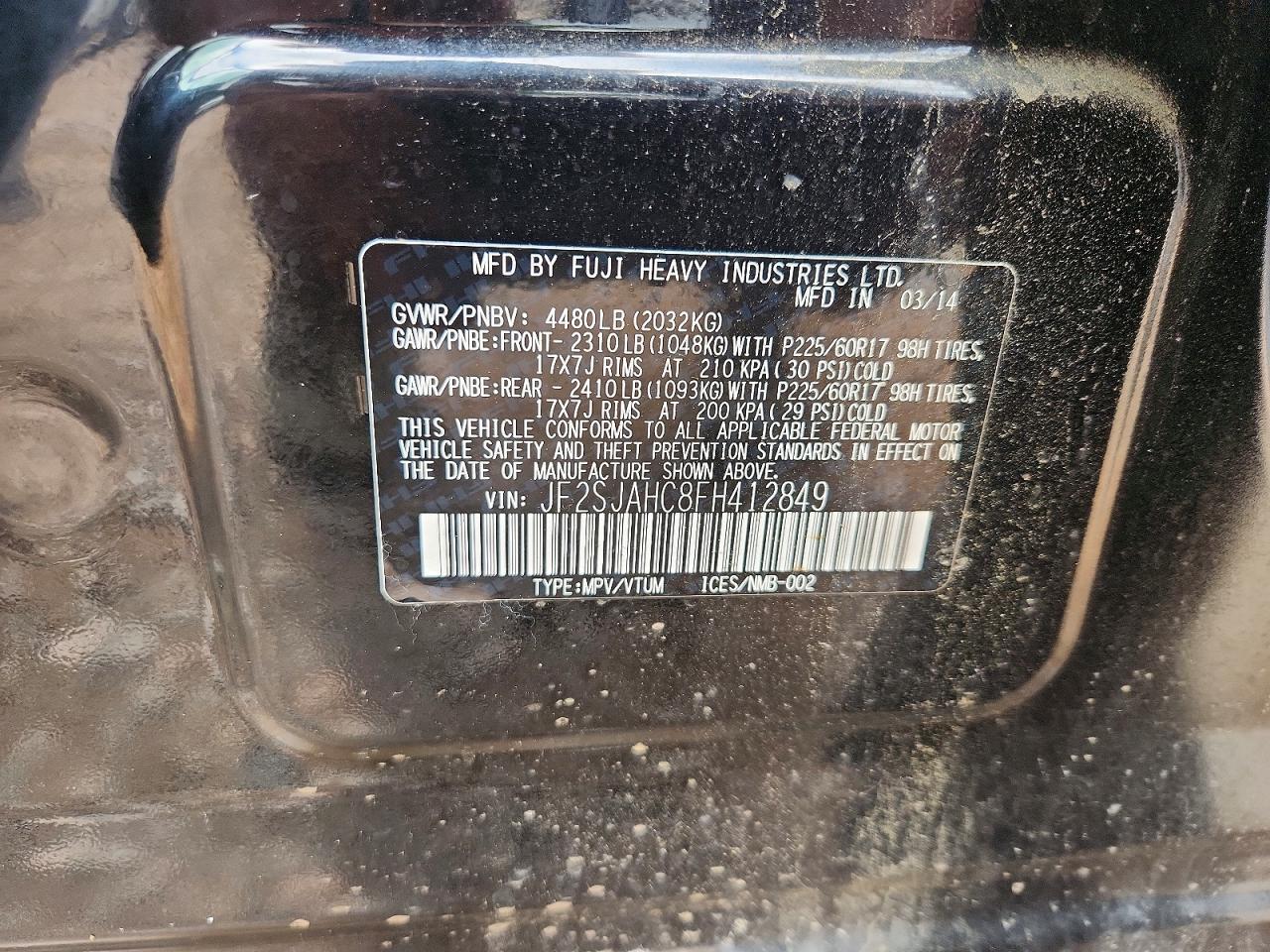 2015 SUBARU FORESTER