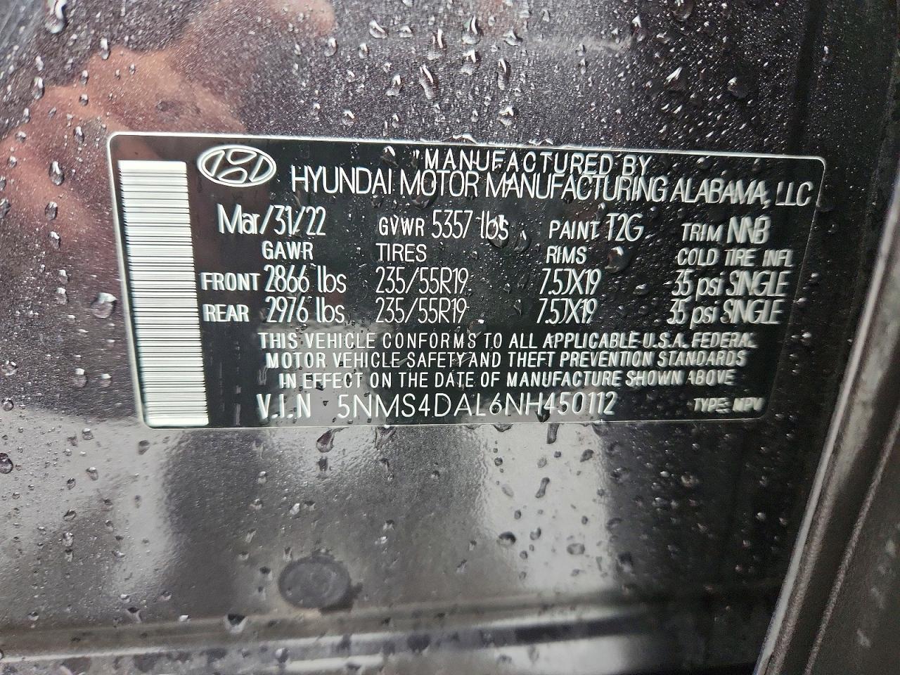 2022 HYUNDAI SANTA FE
