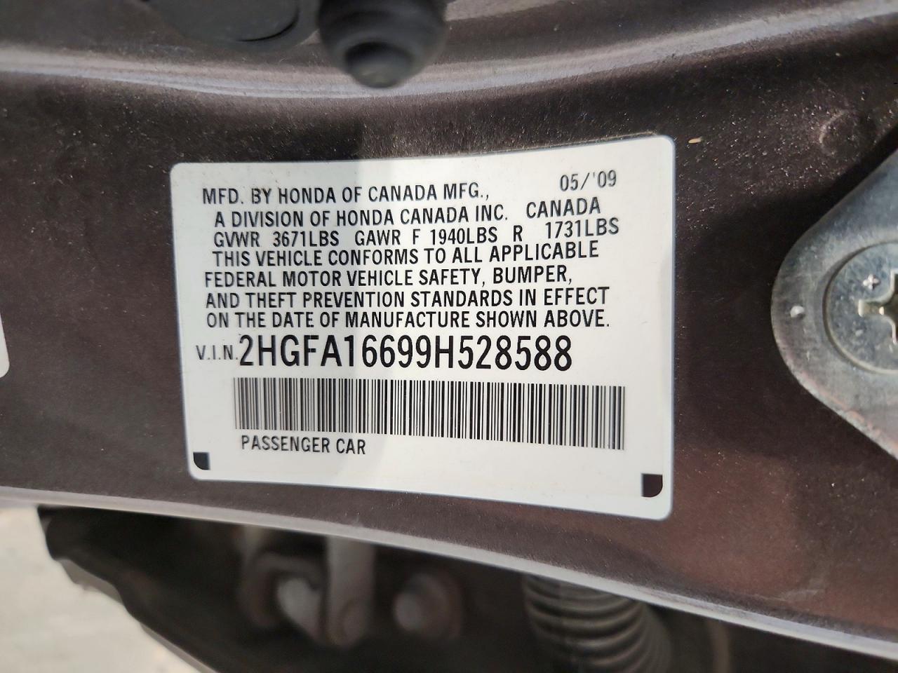 2009 HONDA CIVIC