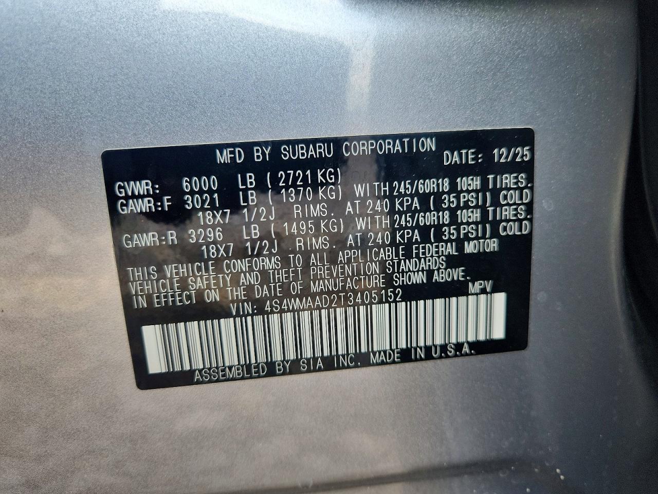 2026 SUBARU Ascent