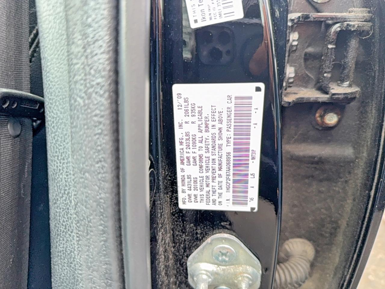 2010 HONDA ACCORD