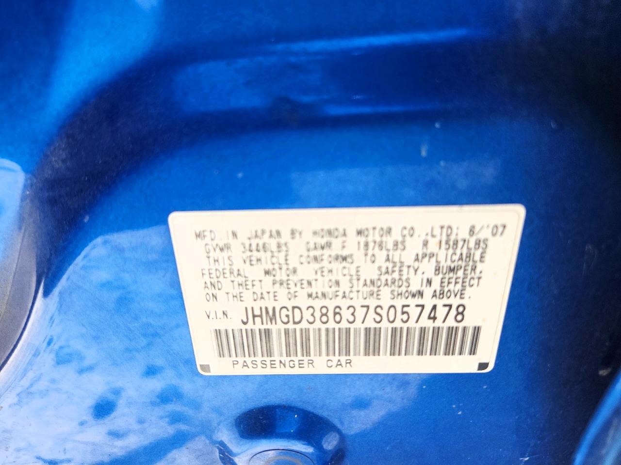 2007 HONDA FIT