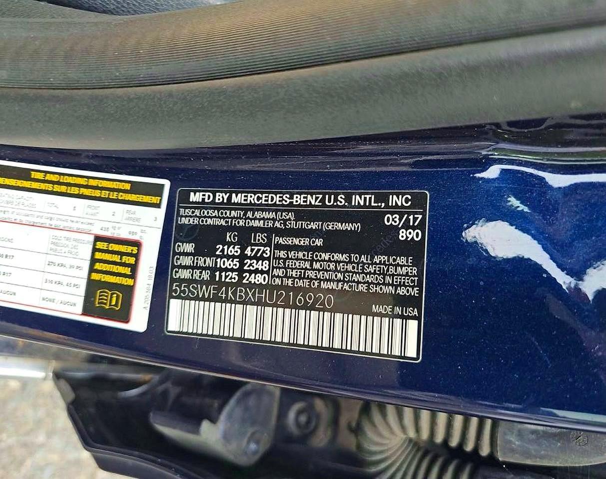 2017 MERCEDES-BENZ C-CLASS
