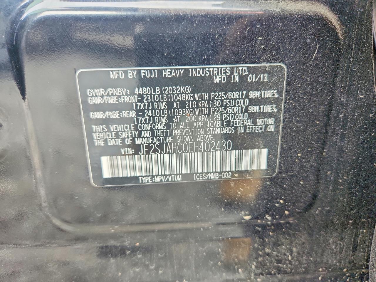 2014 SUBARU FORESTER