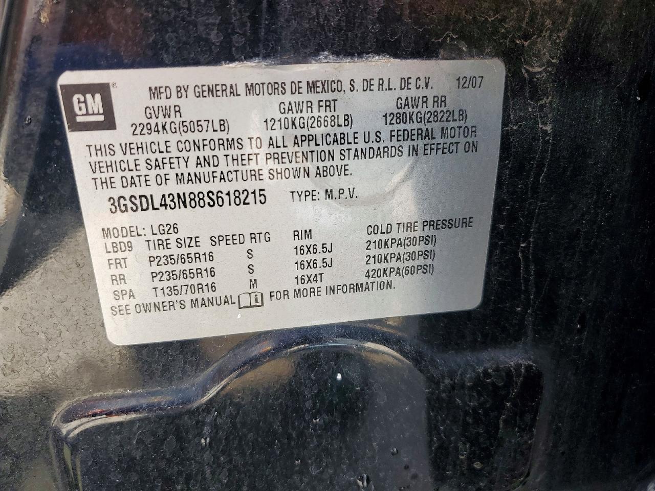 2008 SATURN Vue