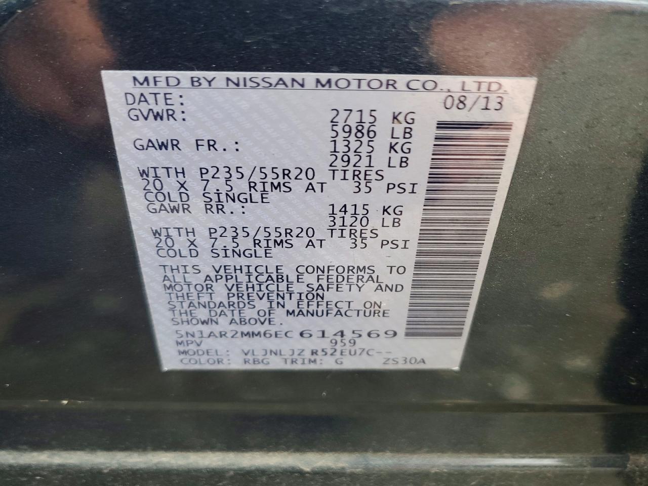2014 NISSAN PATHFINDER