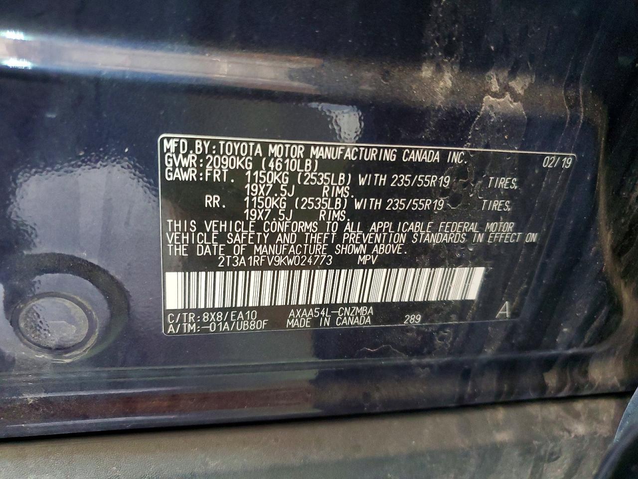2019 TOYOTA RAV4