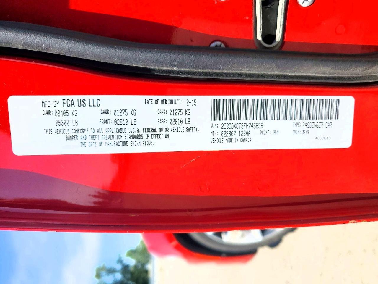 2015 DODGE CHARGER
