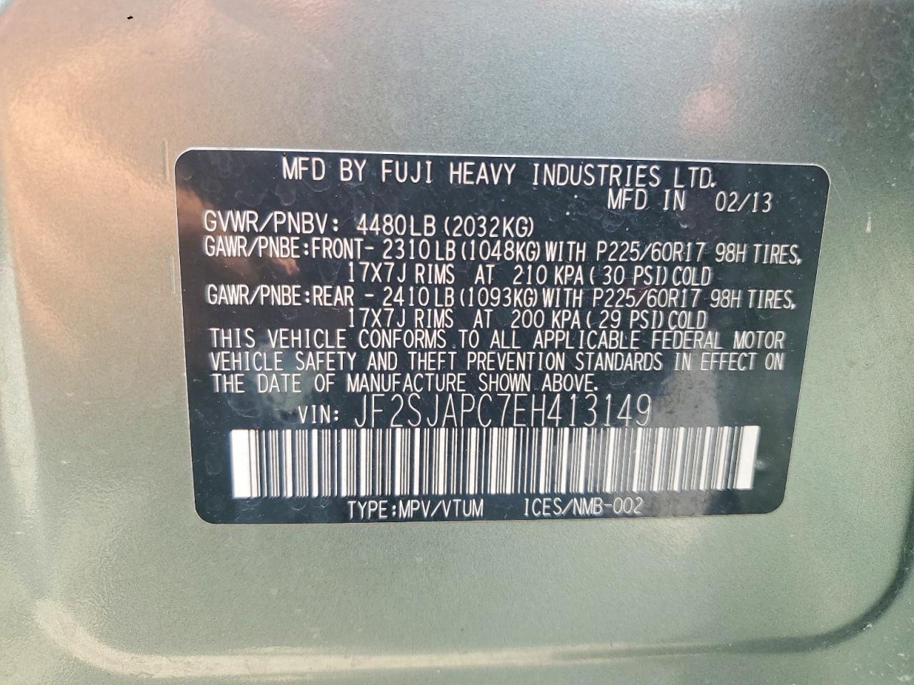 2014 SUBARU FORESTER