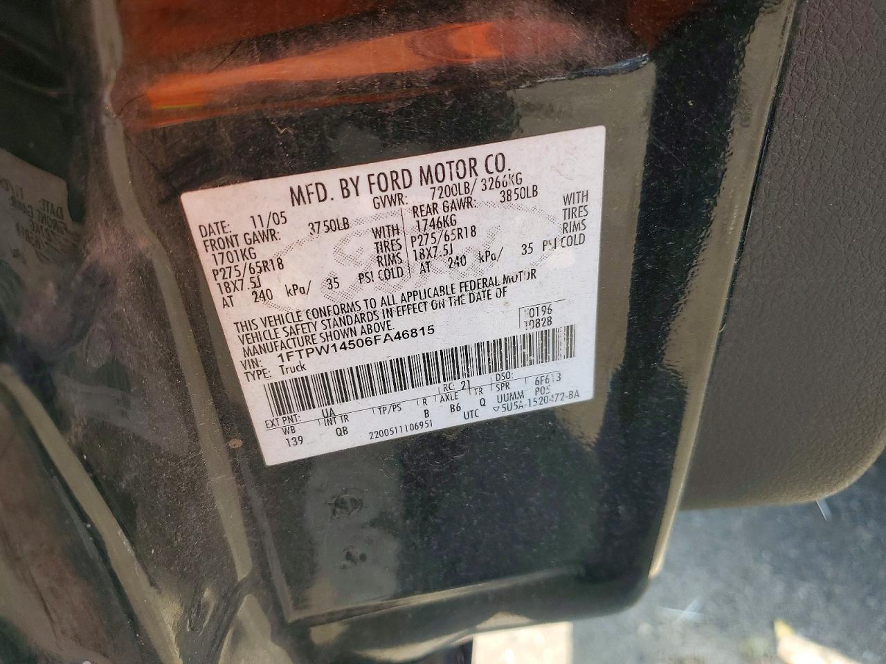 2006 FORD F-150 Lightning