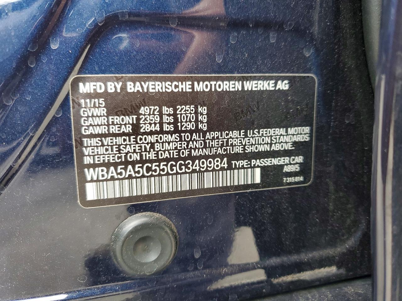 2016 BMW 5 series