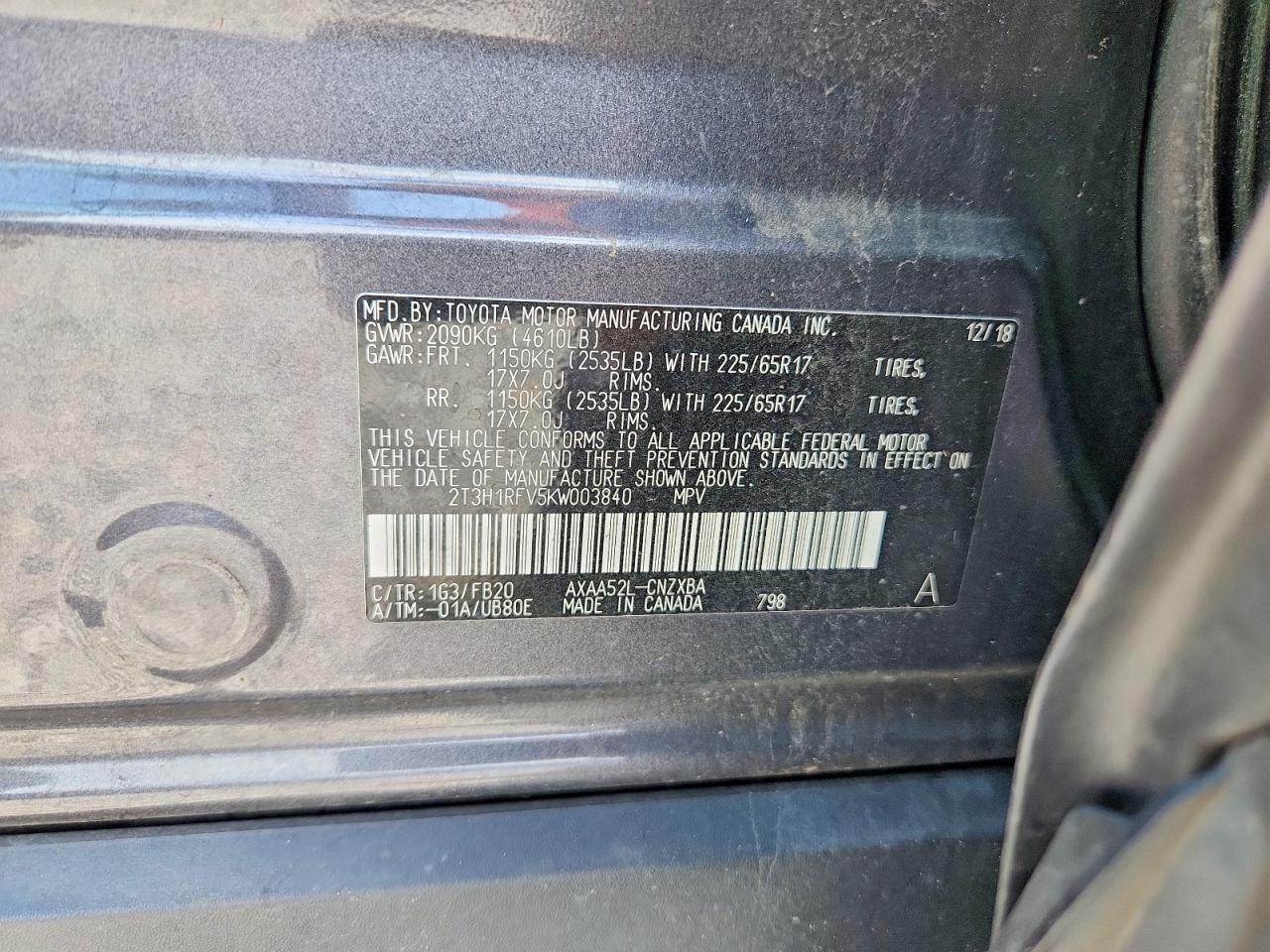 2019 TOYOTA RAV4