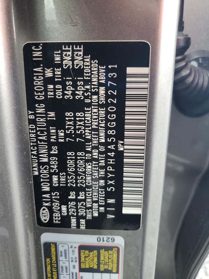 2016 KIA SORENTO