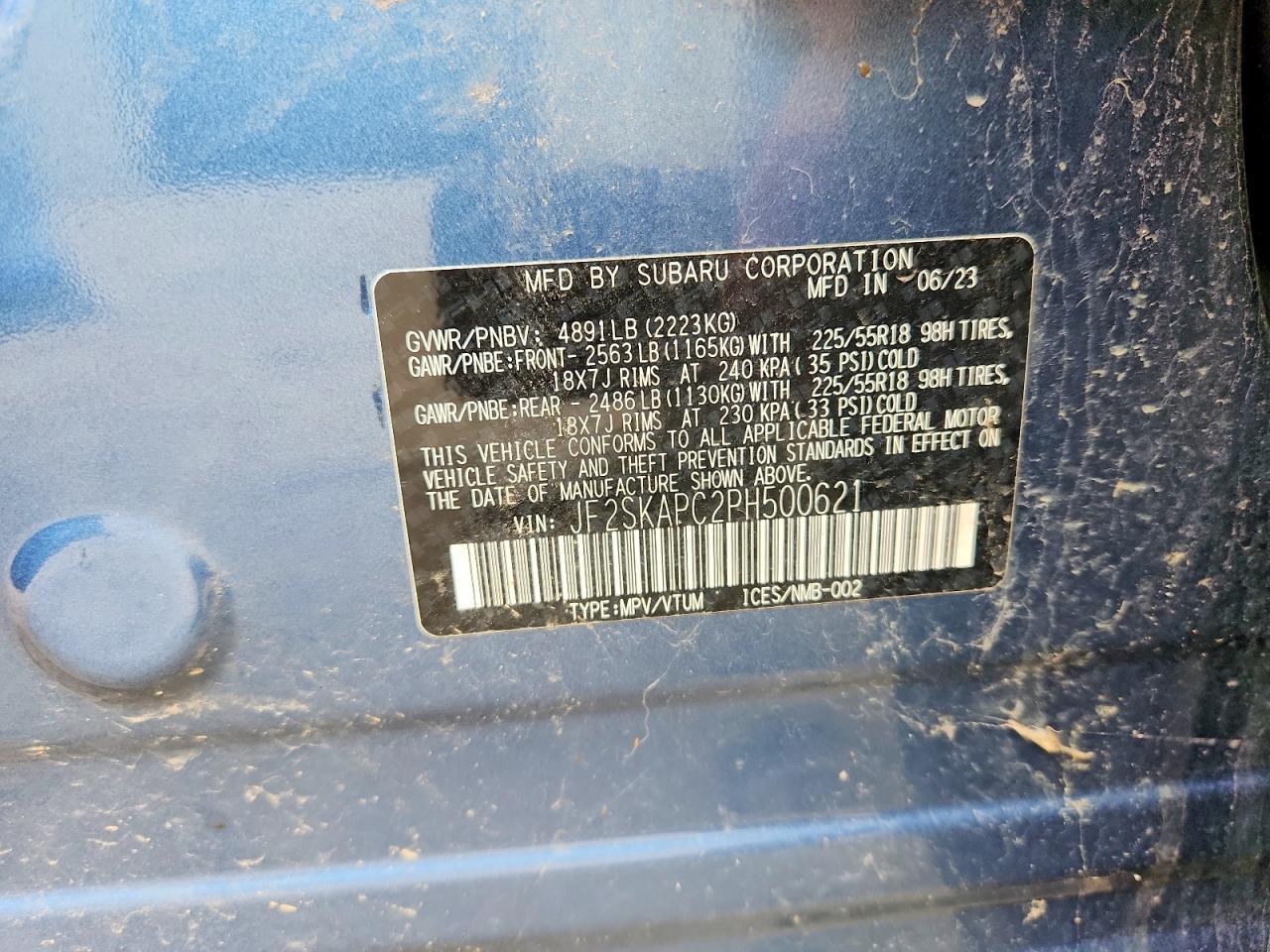 2023 SUBARU FORESTER