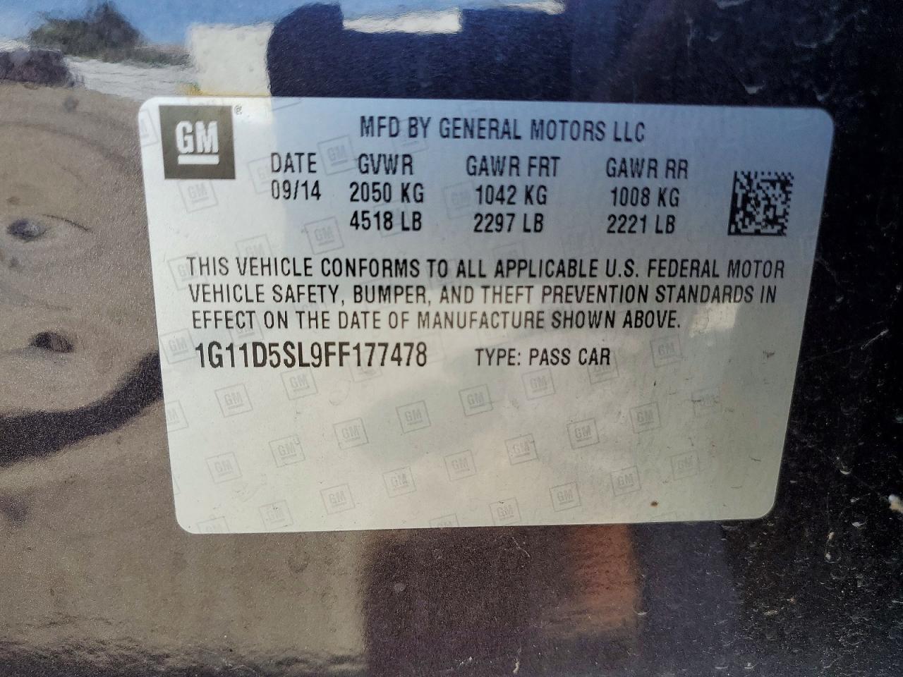 2015 CHEVROLET MALIBU