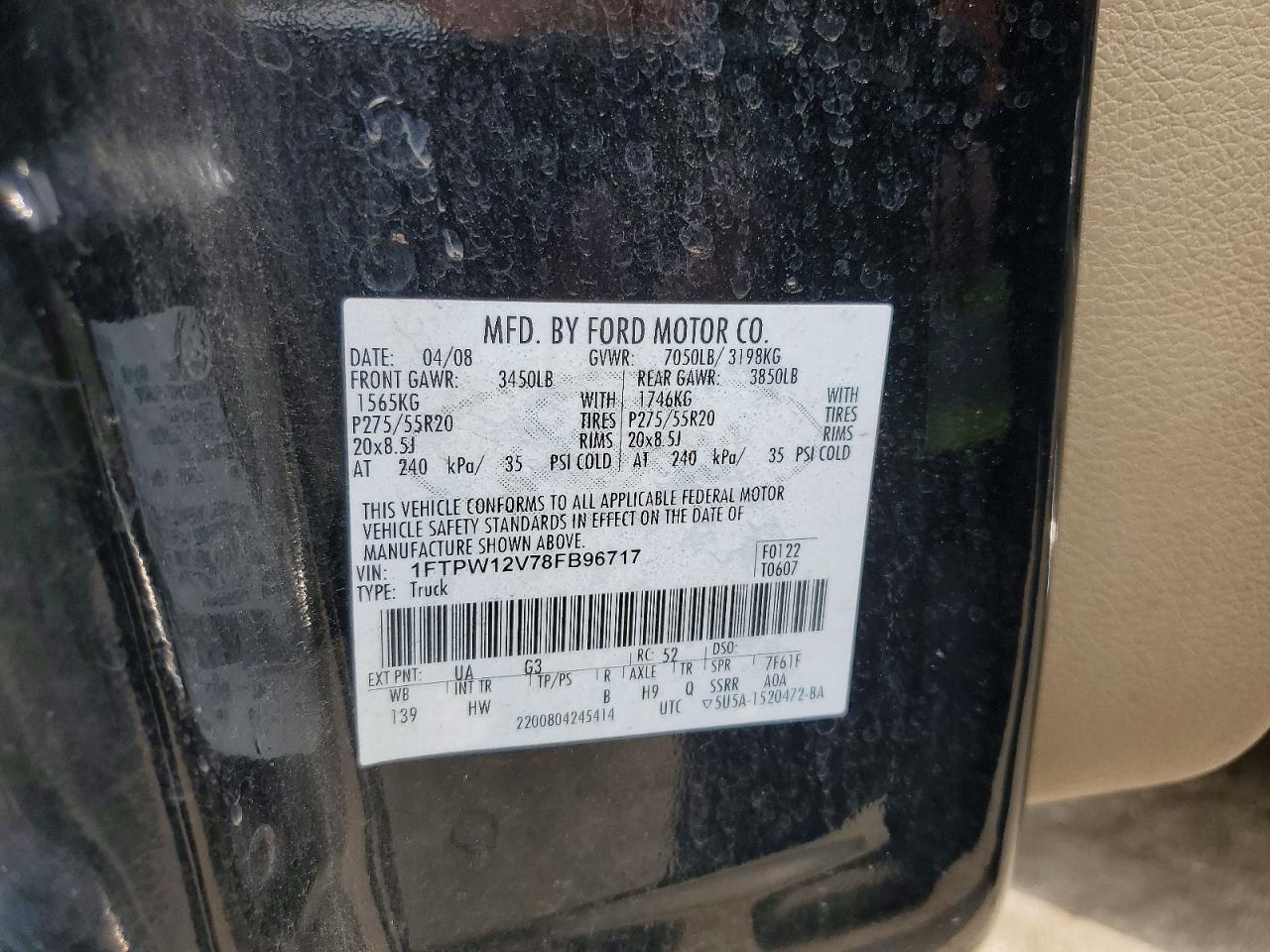 2008 FORD F-150