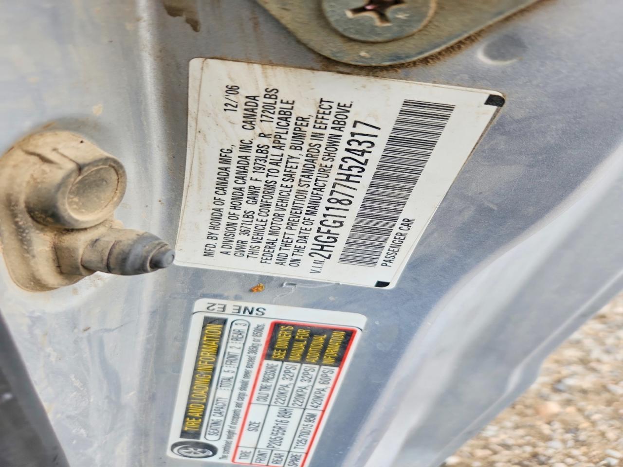 2007 HONDA CIVIC