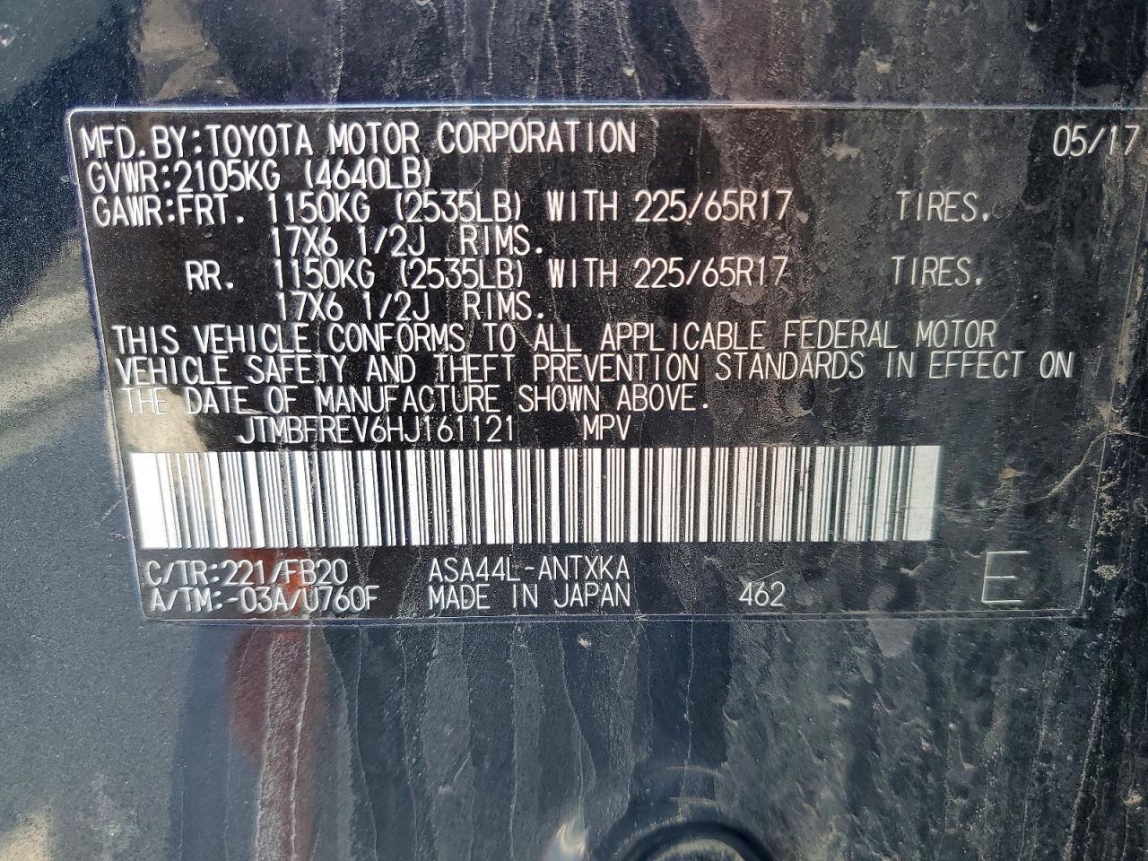2017 TOYOTA RAV4