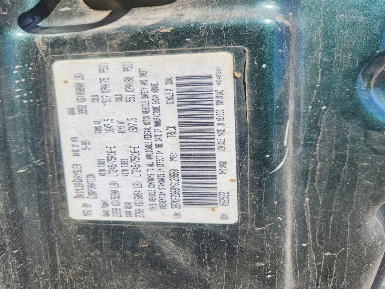 2000 DODGE Ram 2500