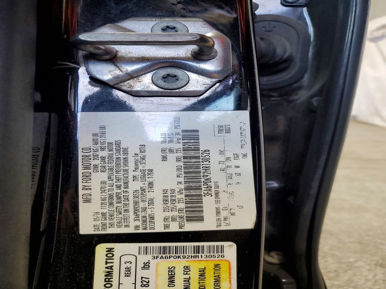 2017 FORD FUSION