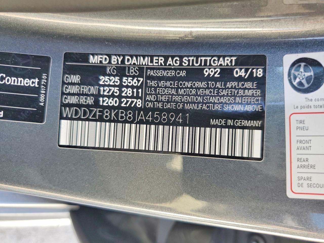 2018 MERCEDES-BENZ E-Class