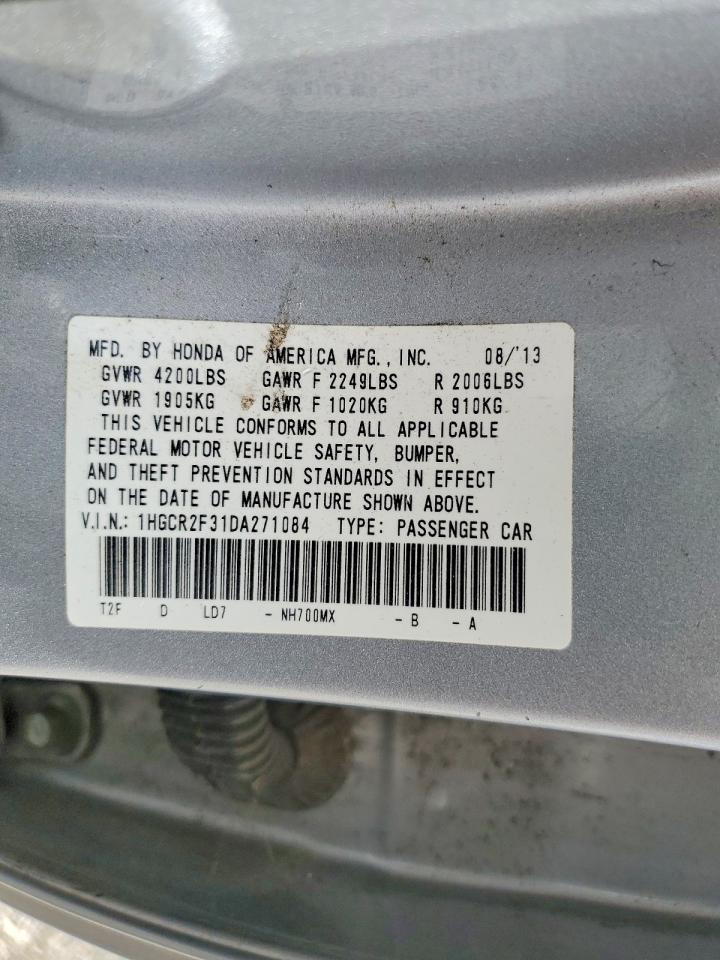 2013 HONDA ACCORD