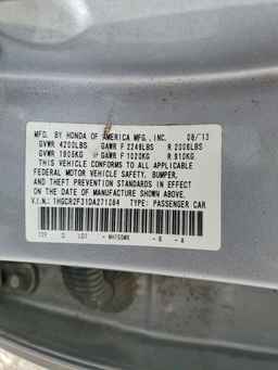 2013 HONDA ACCORD