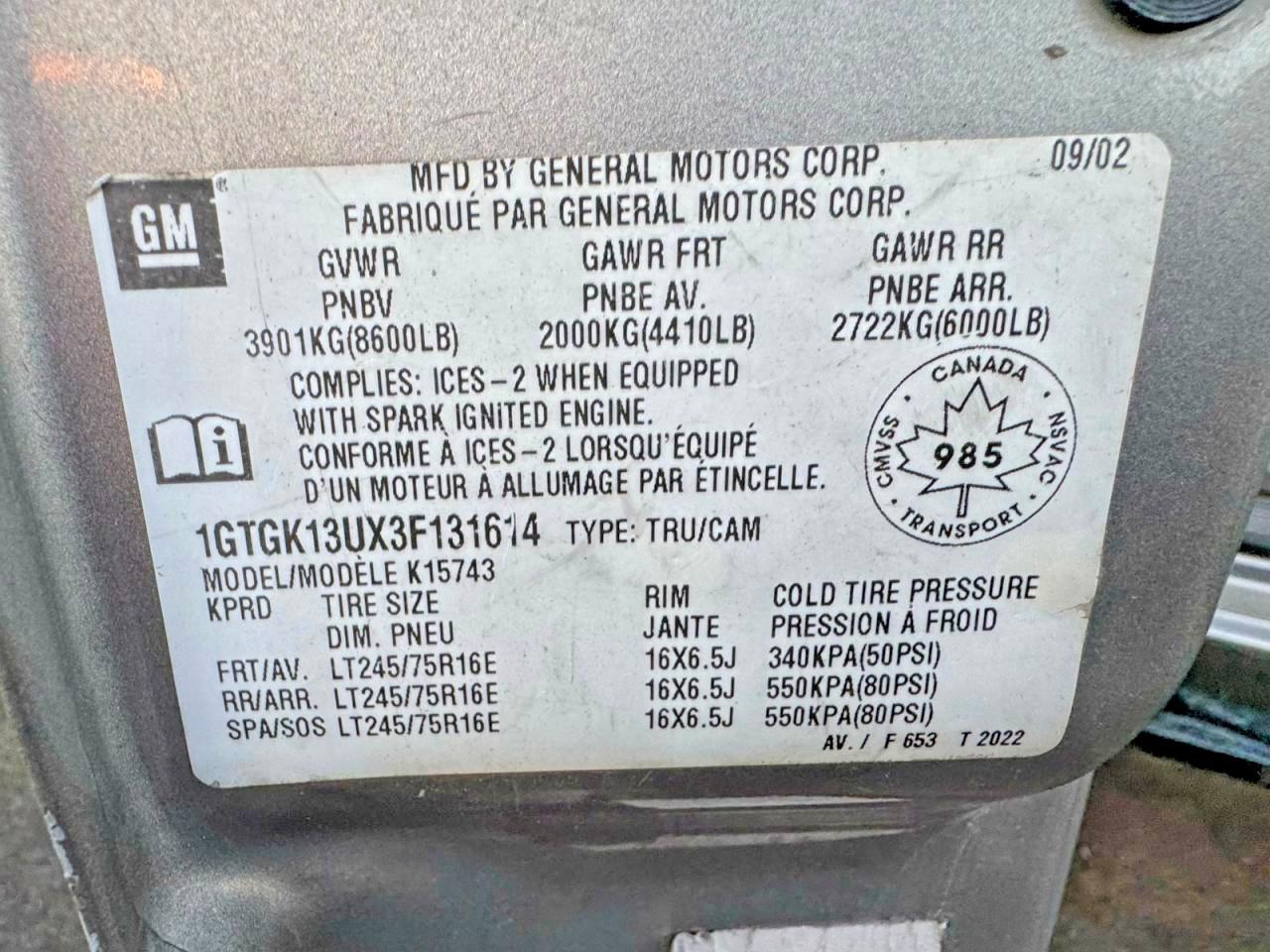 2003 GMC Sierra