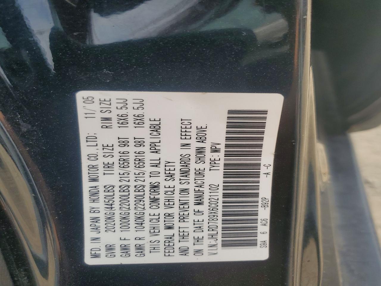 2006 HONDA CR-V