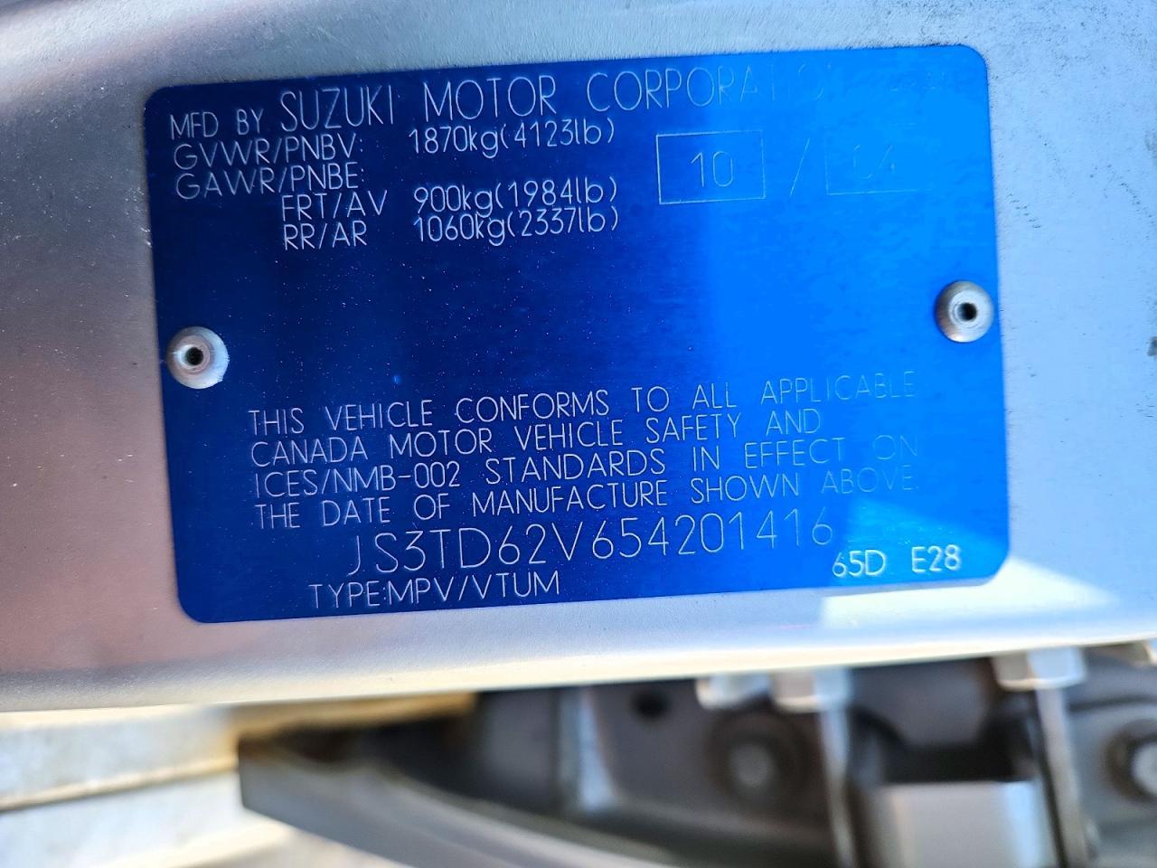2005 SUZUKI Grand Vitara