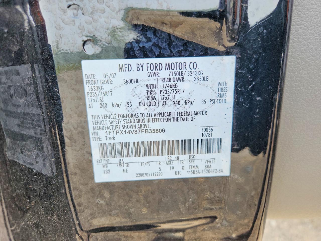 2007 FORD F-150 Lightning