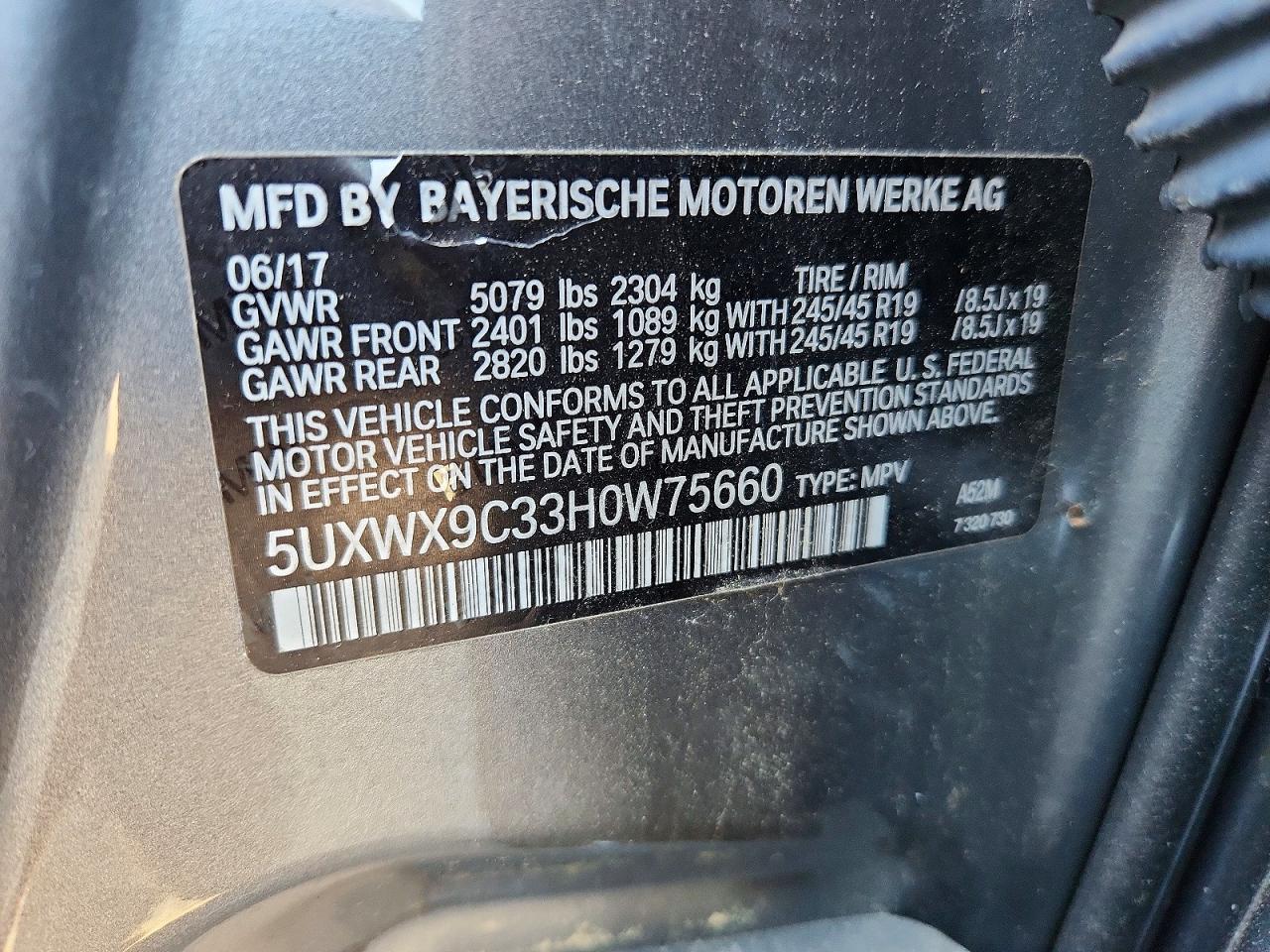 2017 BMW X3