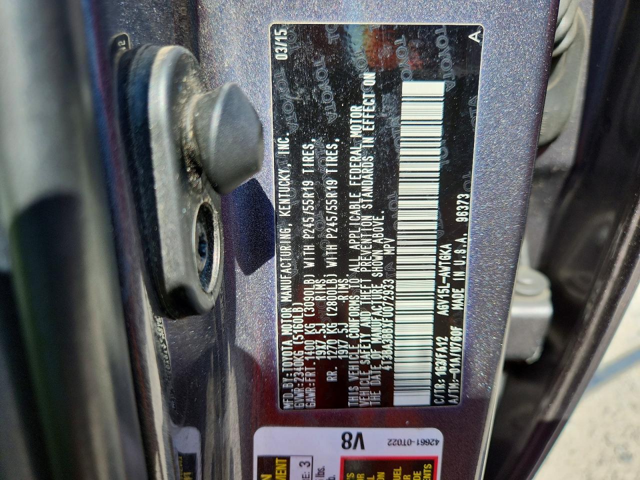 2015 TOYOTA VENZA