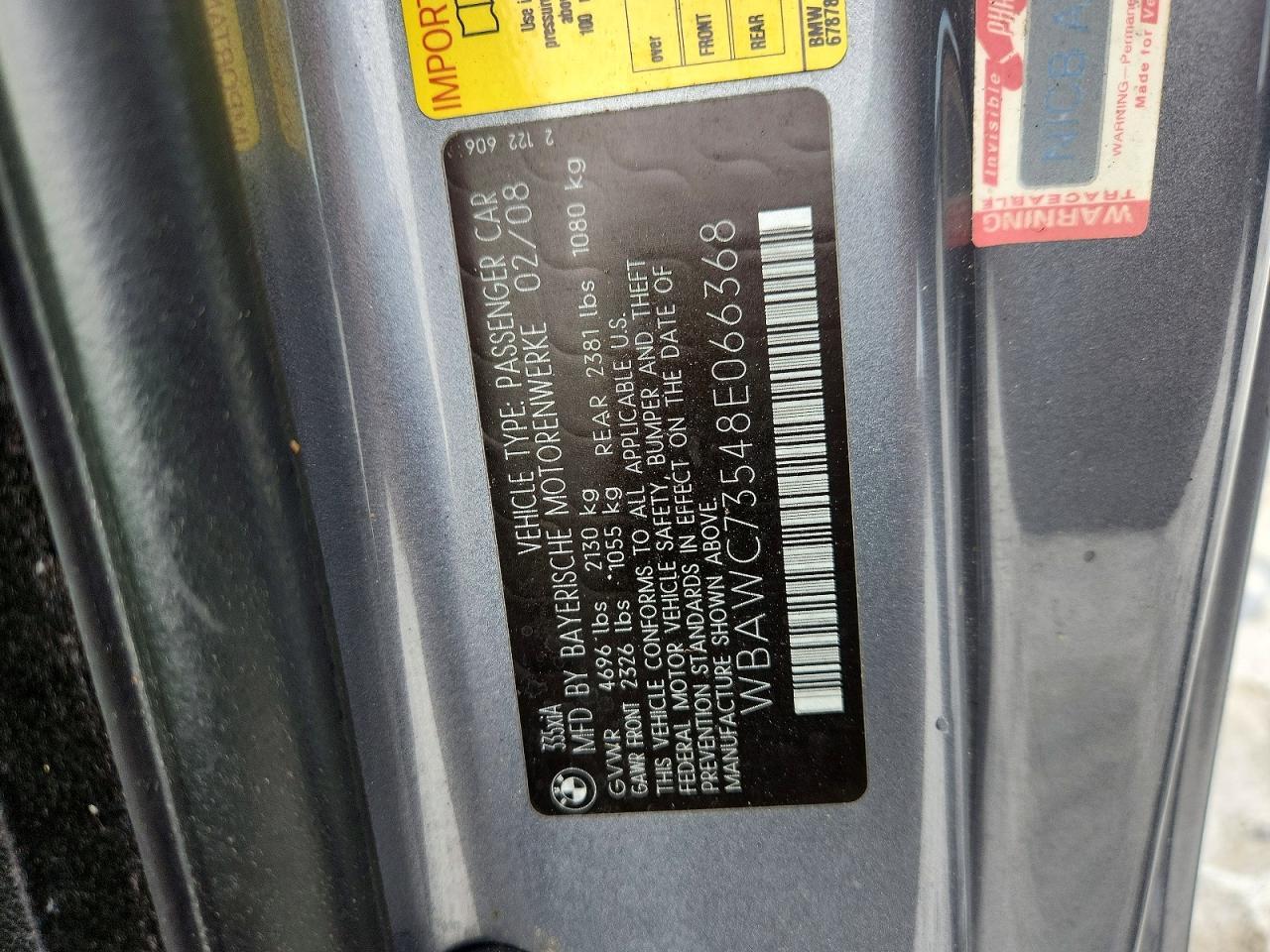 2008 BMW 3 SERIES