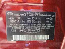 2009 HYUNDAI SONATA